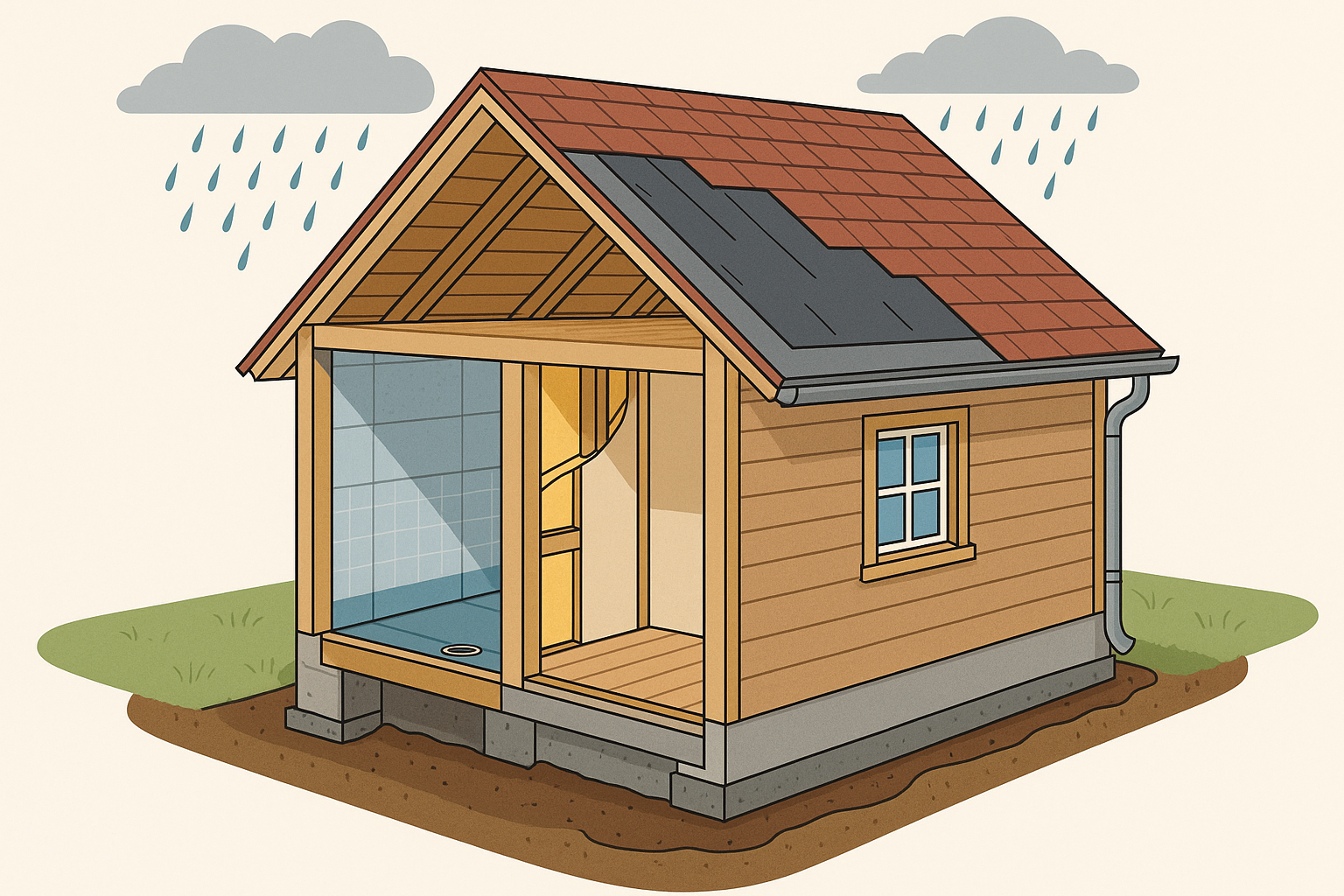 木結(jié)構(gòu)別墅如何防水？揭秘結(jié)構(gòu)設(shè)計(jì)與防護(hù)工藝全流程