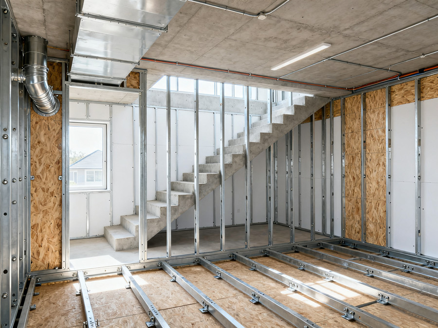 輕鋼別墅地下室